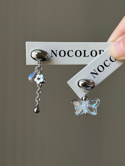 Crystal Butterfly Earrings | Earring | Three Fleas