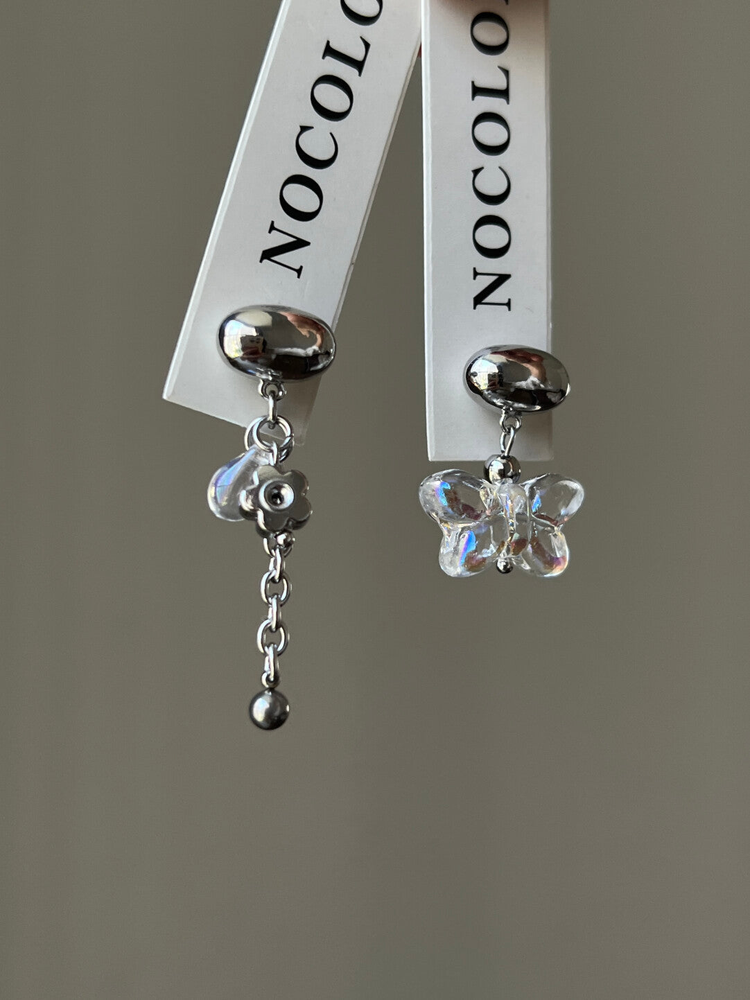 Crystal Butterfly Earrings | Earring | Three Fleas