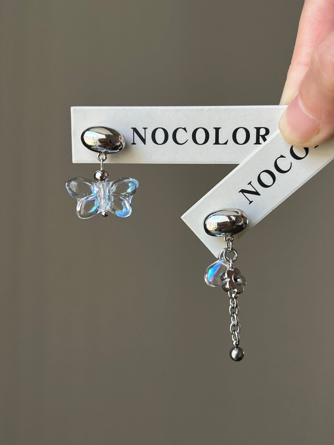 Crystal Butterfly Earrings | Earring | Three Fleas