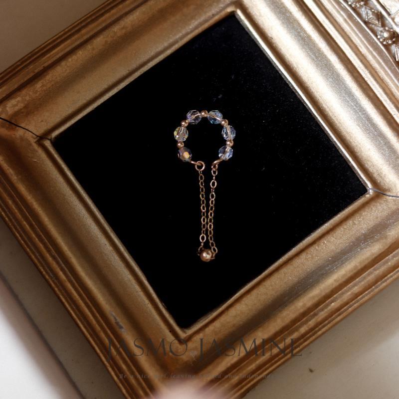 Crystal Dangle Conch Clip