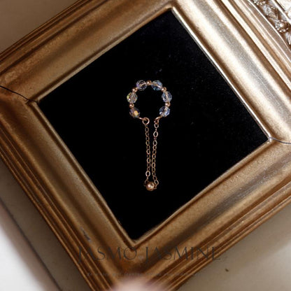 Crystal Dangle Conch Clip