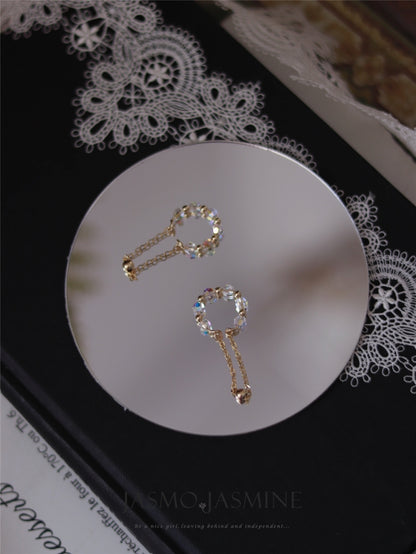 Crystal Dangle Conch Clip