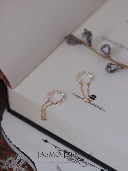 Crystal Dangle Conch Clip