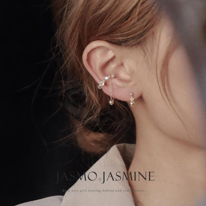 Crystal Dangle Conch Clip