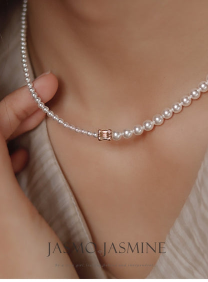 Crystal Pearl Necklace