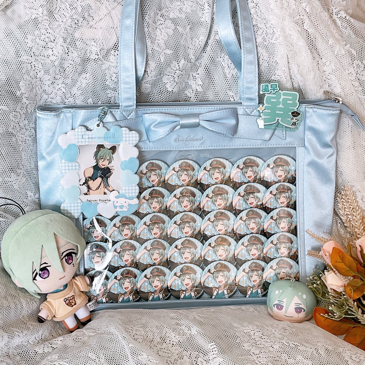 Cute Bow Satin Large-Capacity Tote Ita Bag