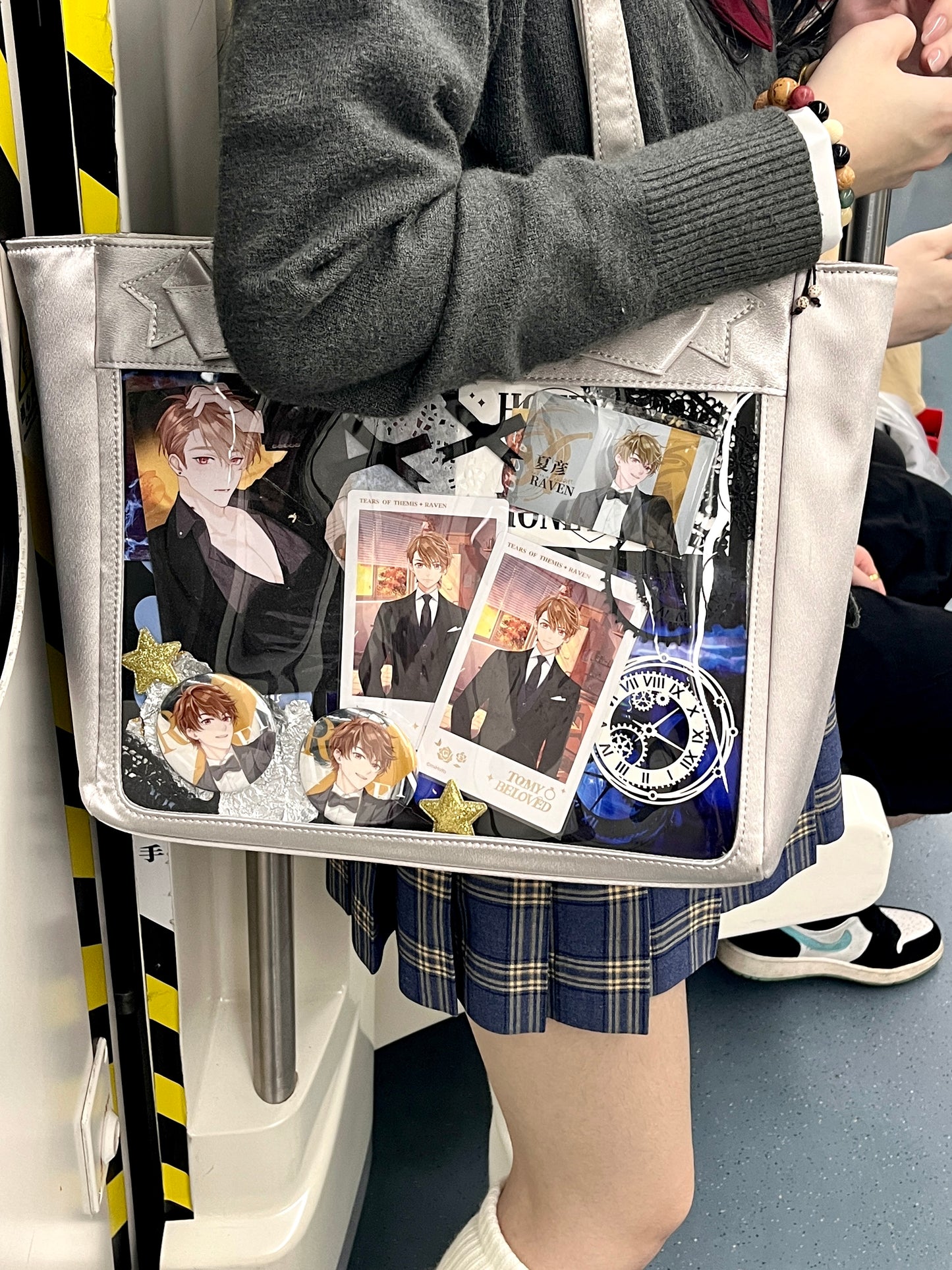 Cute Bow Satin Large-Capacity Tote Ita Bag