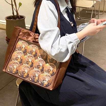 Cute Bow Satin Large-Capacity Tote Ita Bag