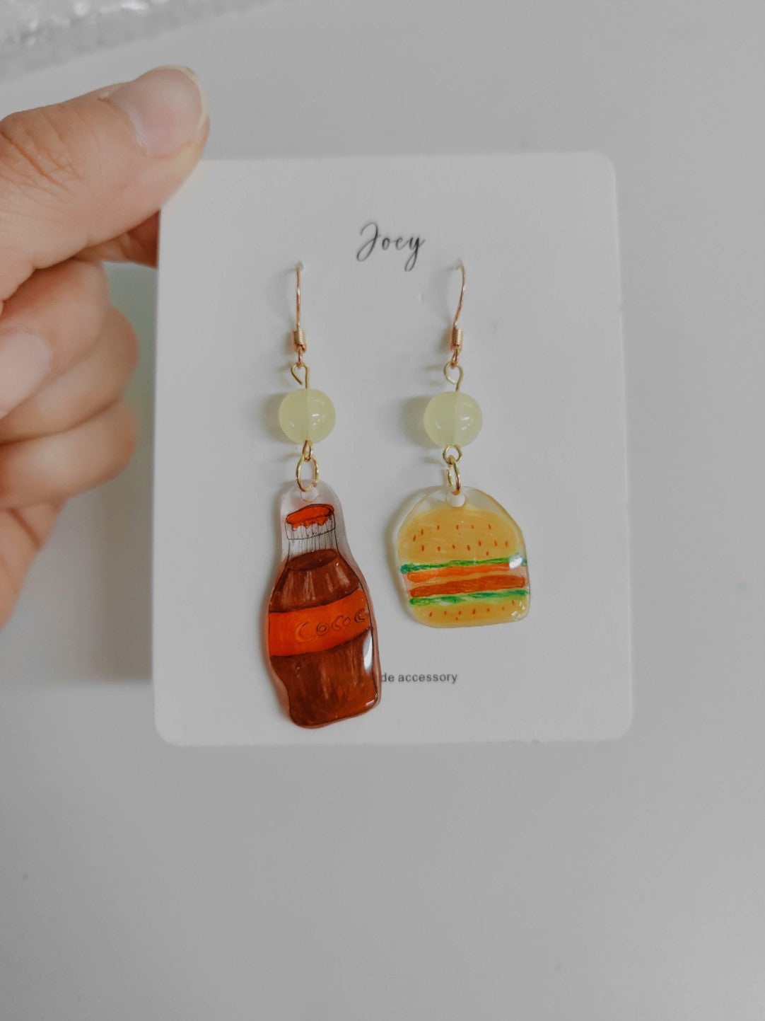 Cute Cartoon Handmade Shrink Plastic Earrings