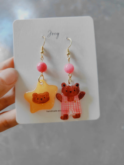 Cute Cartoon Handmade Shrink Plastic Earrings