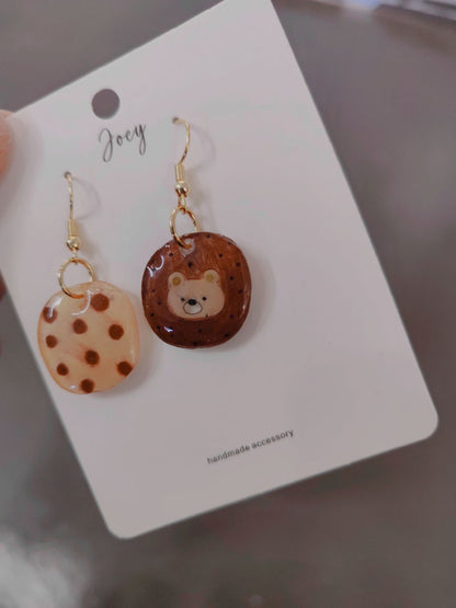 Cute Cartoon Handmade Shrink Plastic Earrings