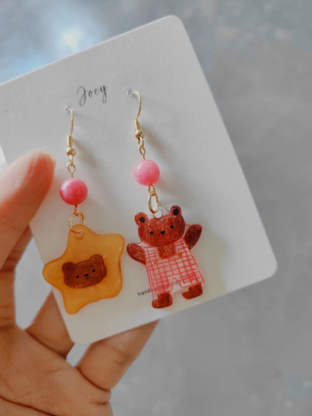 Cute Cartoon Handmade Shrink Plastic Earrings