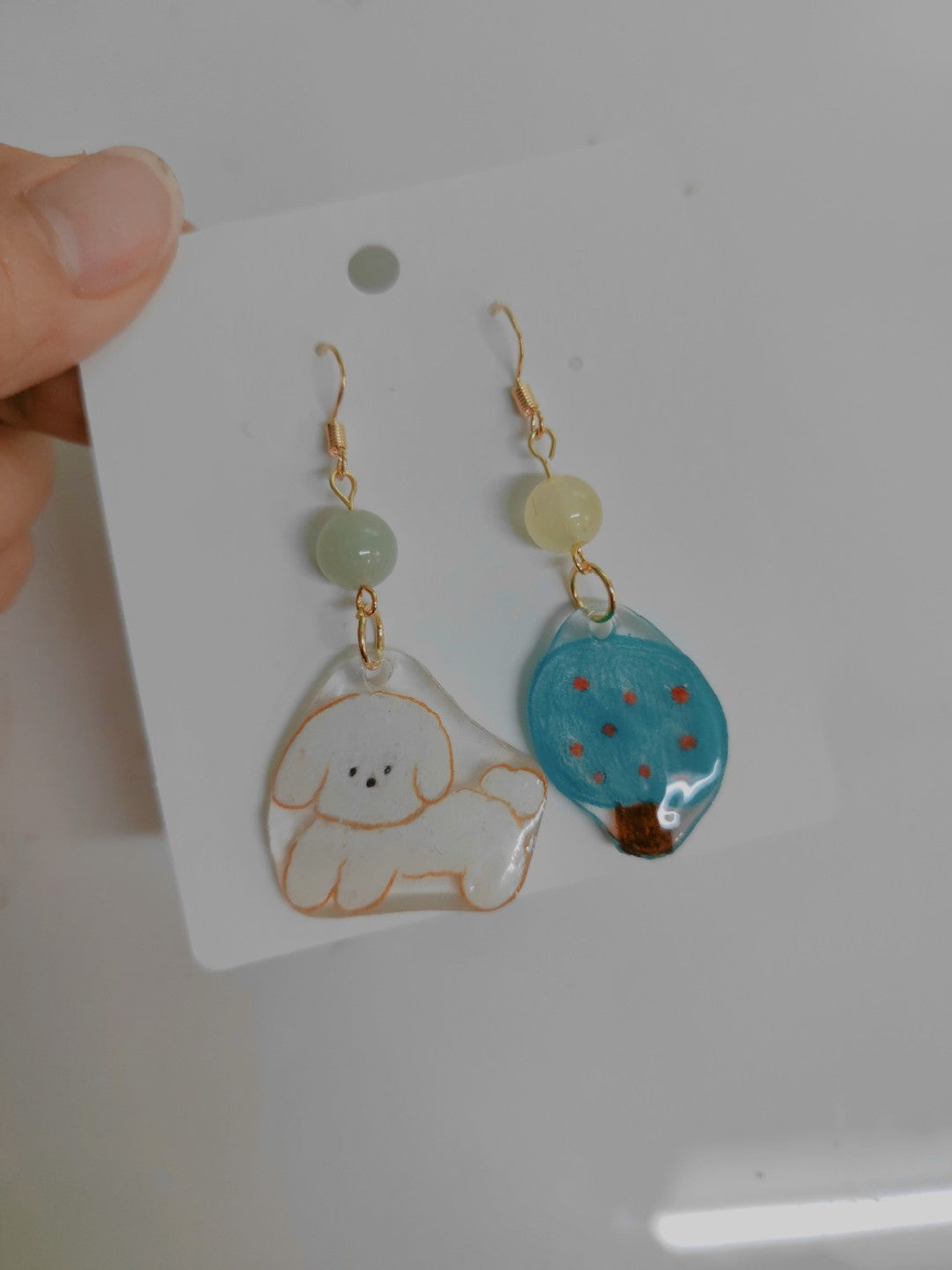 Cute Cartoon Handmade Shrink Plastic Earrings