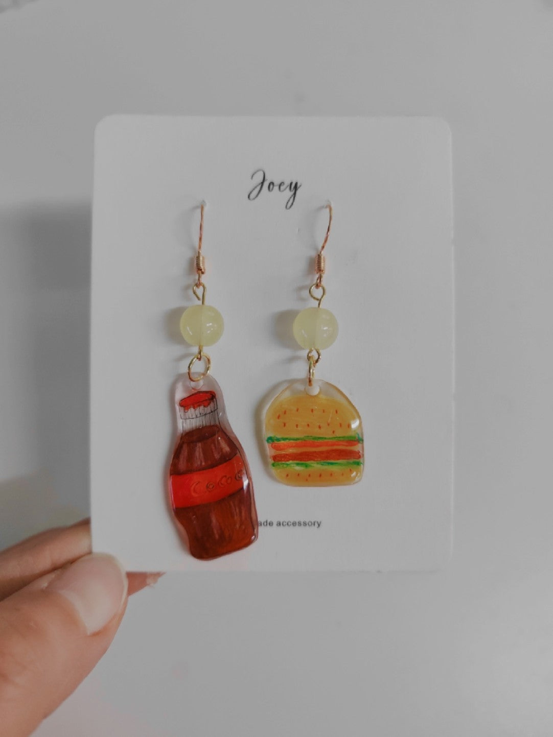 Cute Cartoon Handmade Shrink Plastic Earrings
