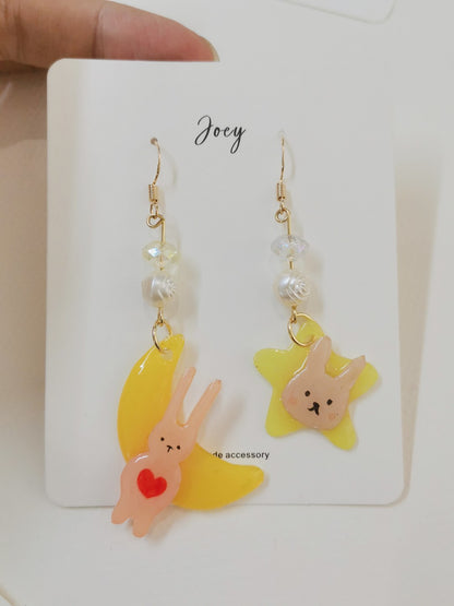 Cute Cartoon Handmade Shrink Plastic Earrings