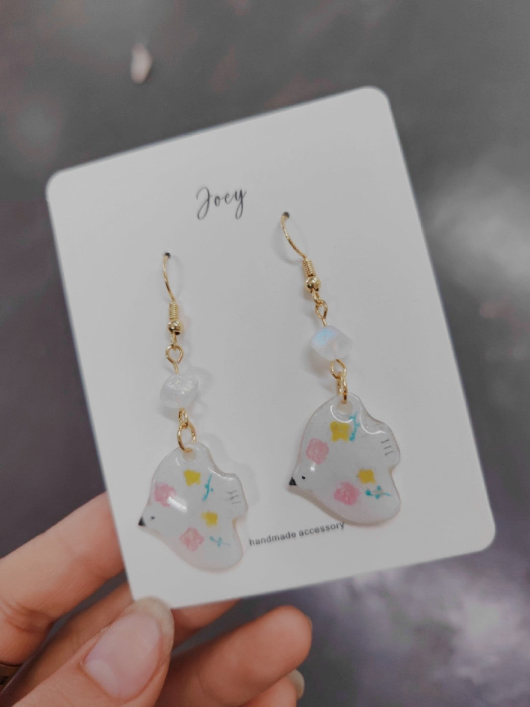 Cute Cartoon Handmade Shrink Plastic Earrings