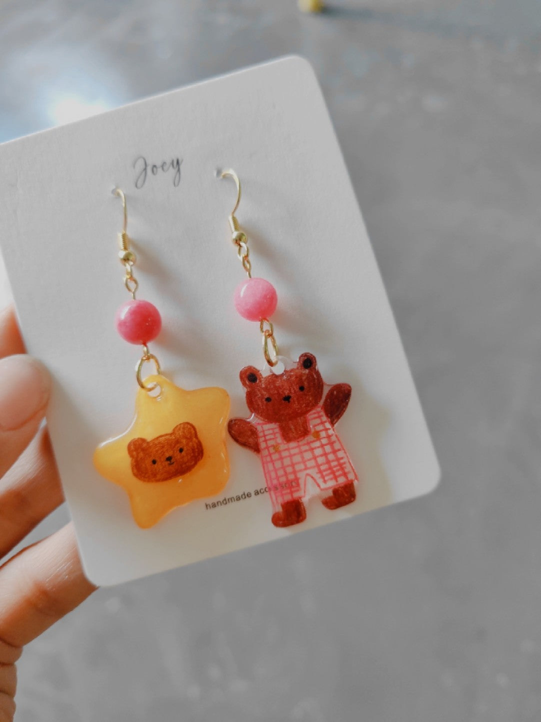 Cute Cartoon Handmade Shrink Plastic Earrings