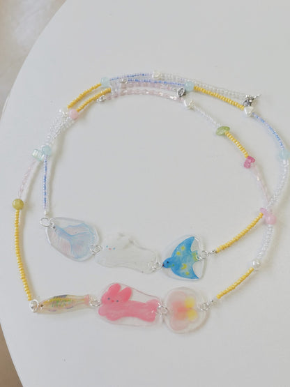Cute Cartoon Shrink Plastic Bracelet