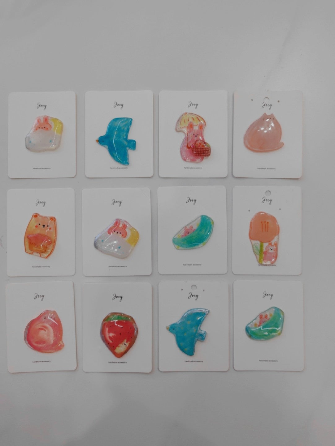 Cute Cartoon Shrink Plastic Brooch