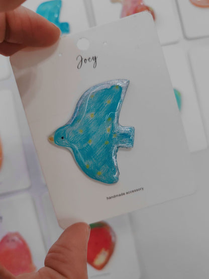 Cute Cartoon Shrink Plastic Brooch
