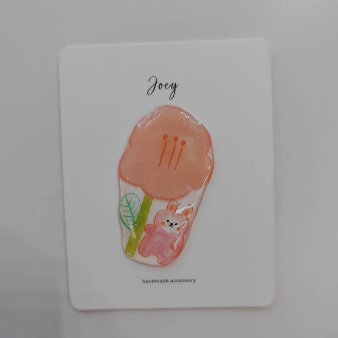 Cute Cartoon Shrink Plastic Brooch