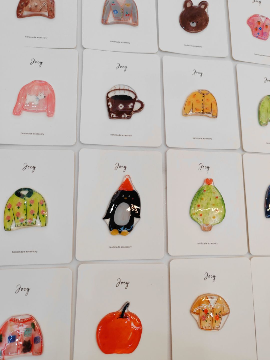 Cute Cartoon Shrink Plastic Brooch