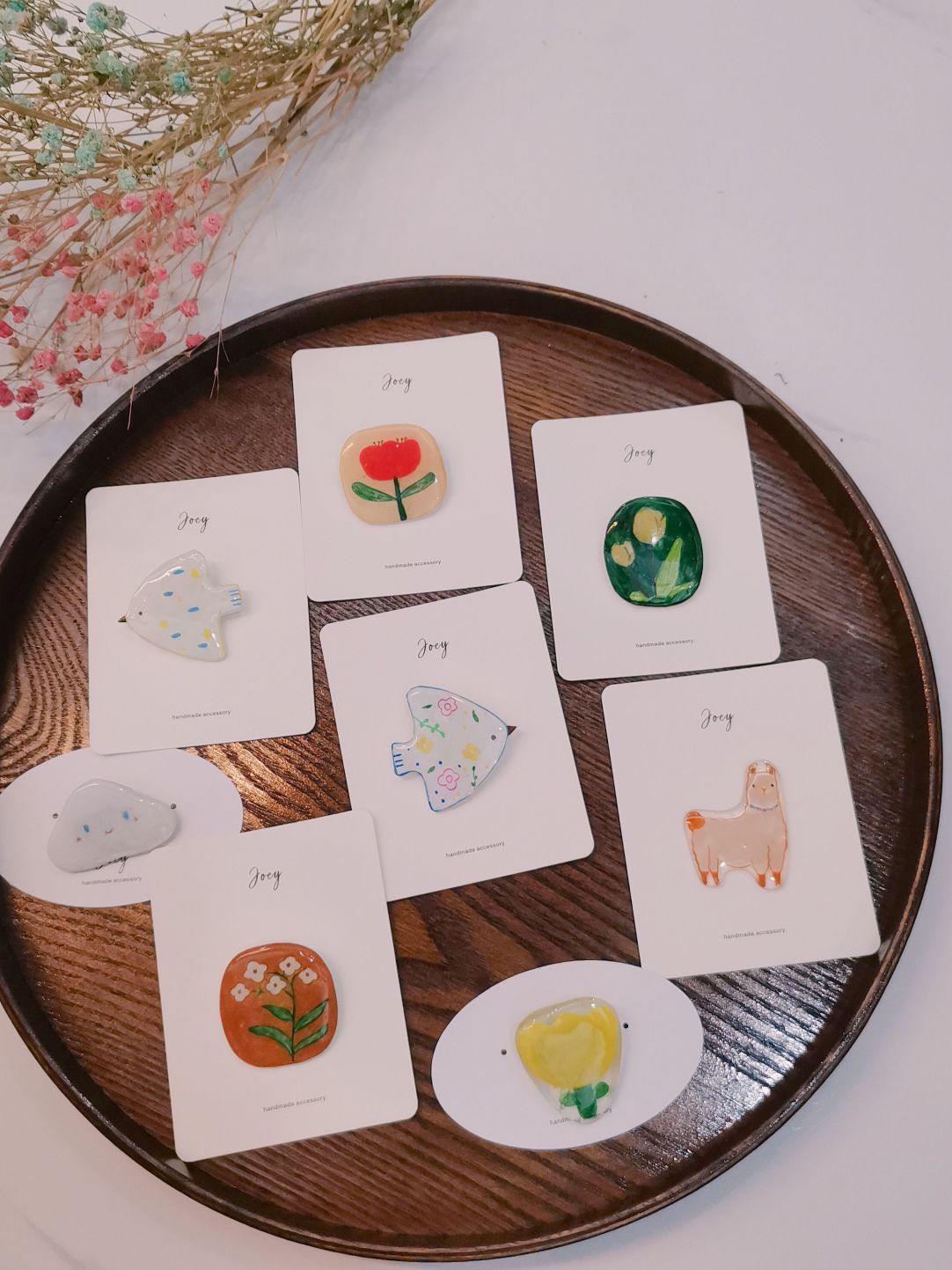 Cute Cartoon Shrink Plastic Brooch