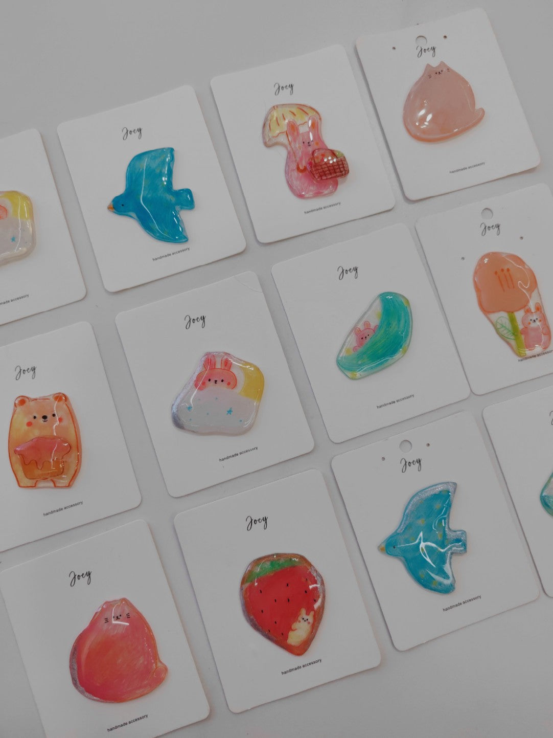 Cute Cartoon Shrink Plastic Brooch