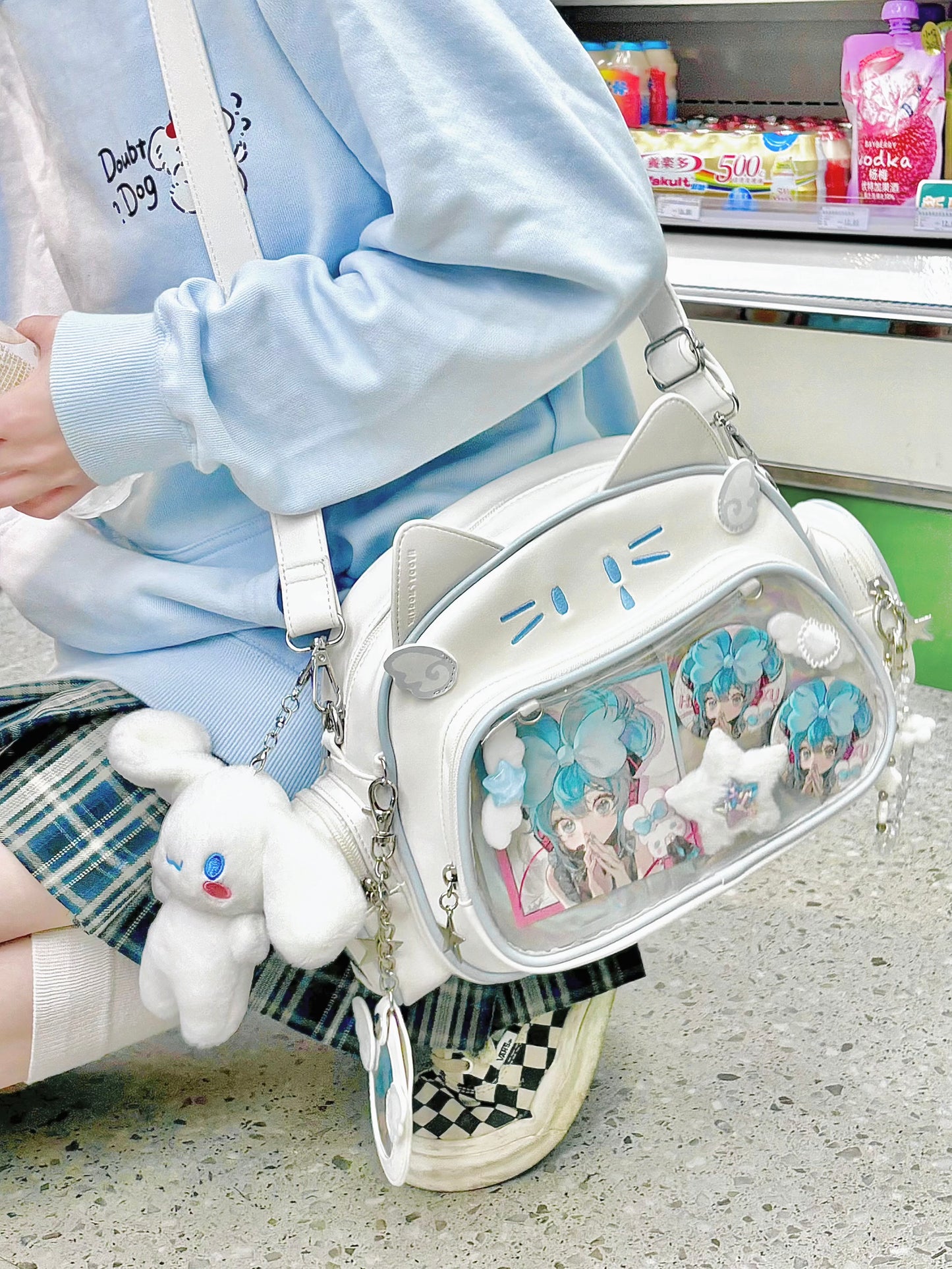 Cute Cat Ita Crossbody Bag