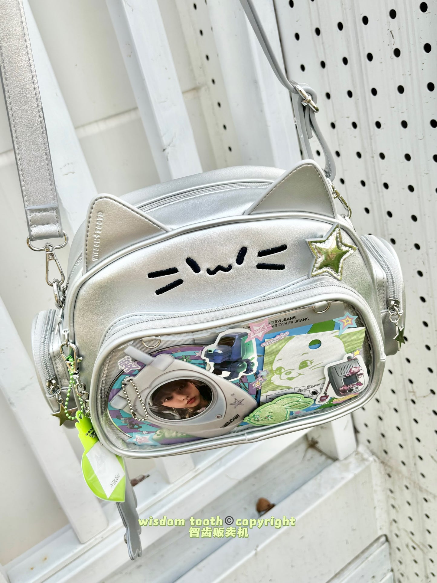Cute Cat Ita Crossbody Bag
