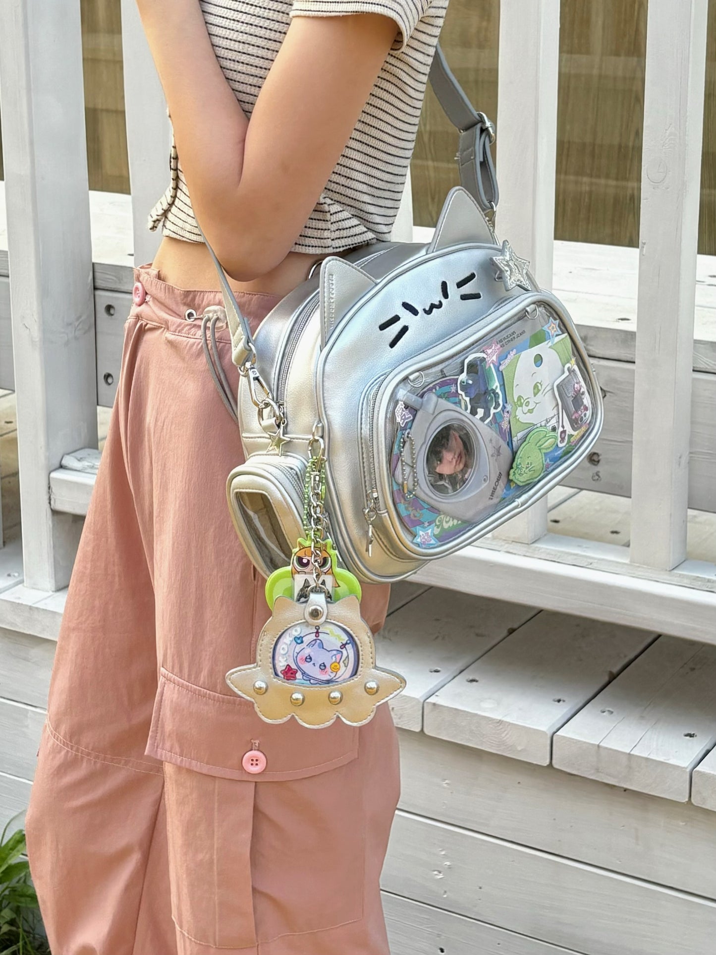 Cute Cat Ita Crossbody Bag
