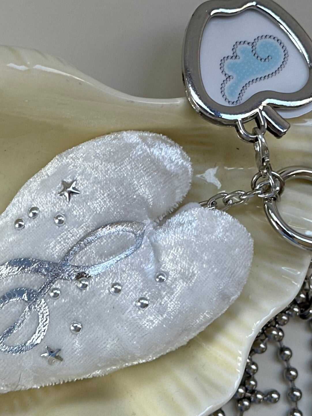 Cute Heart Music Note Apple Album Charm