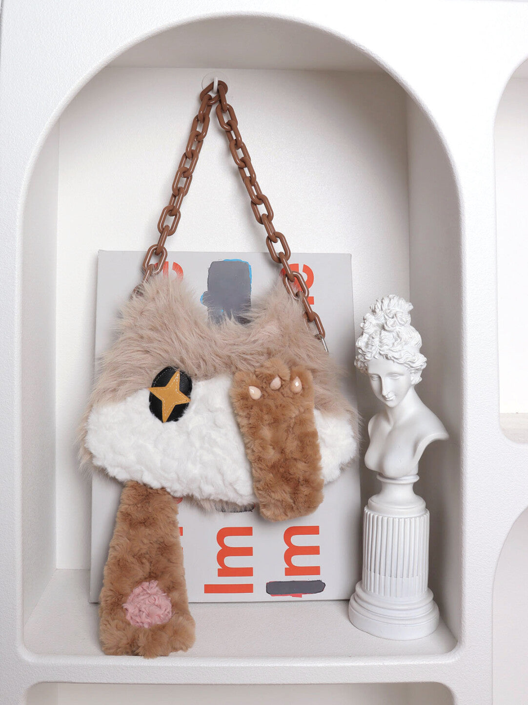 Cute Hiding Face Kitten Shoulder Bag