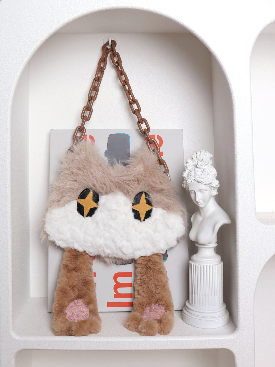 Cute Hiding Face Kitten Shoulder Bag