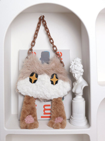 Cute Hiding Face Kitten Shoulder Bag