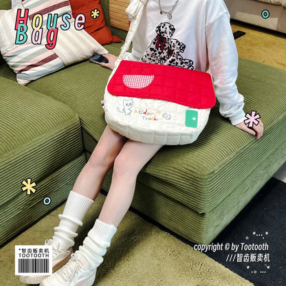 Cute House-Shaped Cloud Crossbody Bag