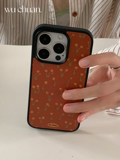 Cute Little Flower Printed Phone Case with Stand