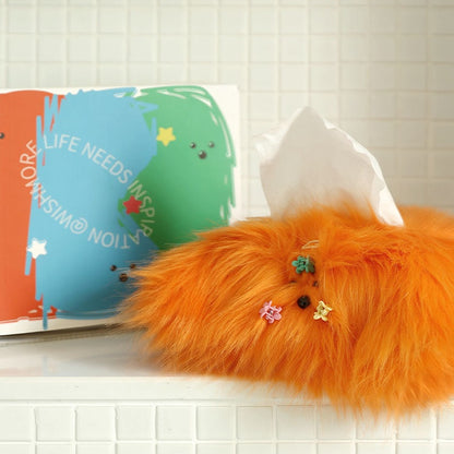 Cute Puppy Plush Tissue Box Cover