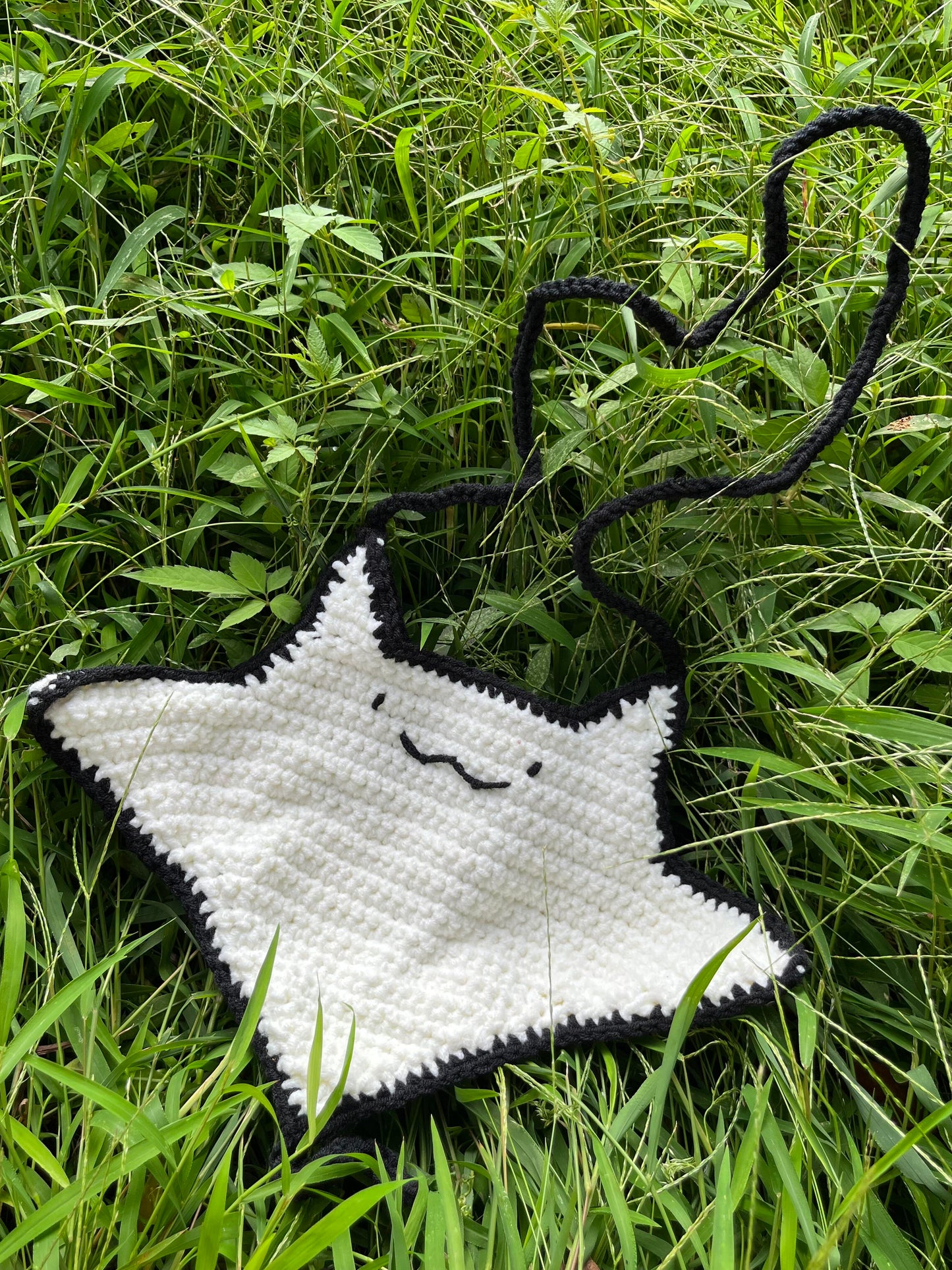Cute Stingray Crochet Crossbody Bag