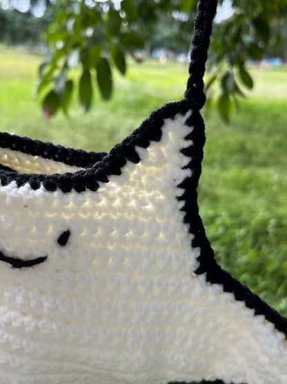 Cute Stingray Crochet Crossbody Bag