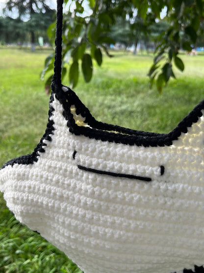 Cute Stingray Crochet Crossbody Bag