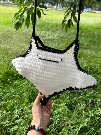 Cute Stingray Crochet Crossbody Bag