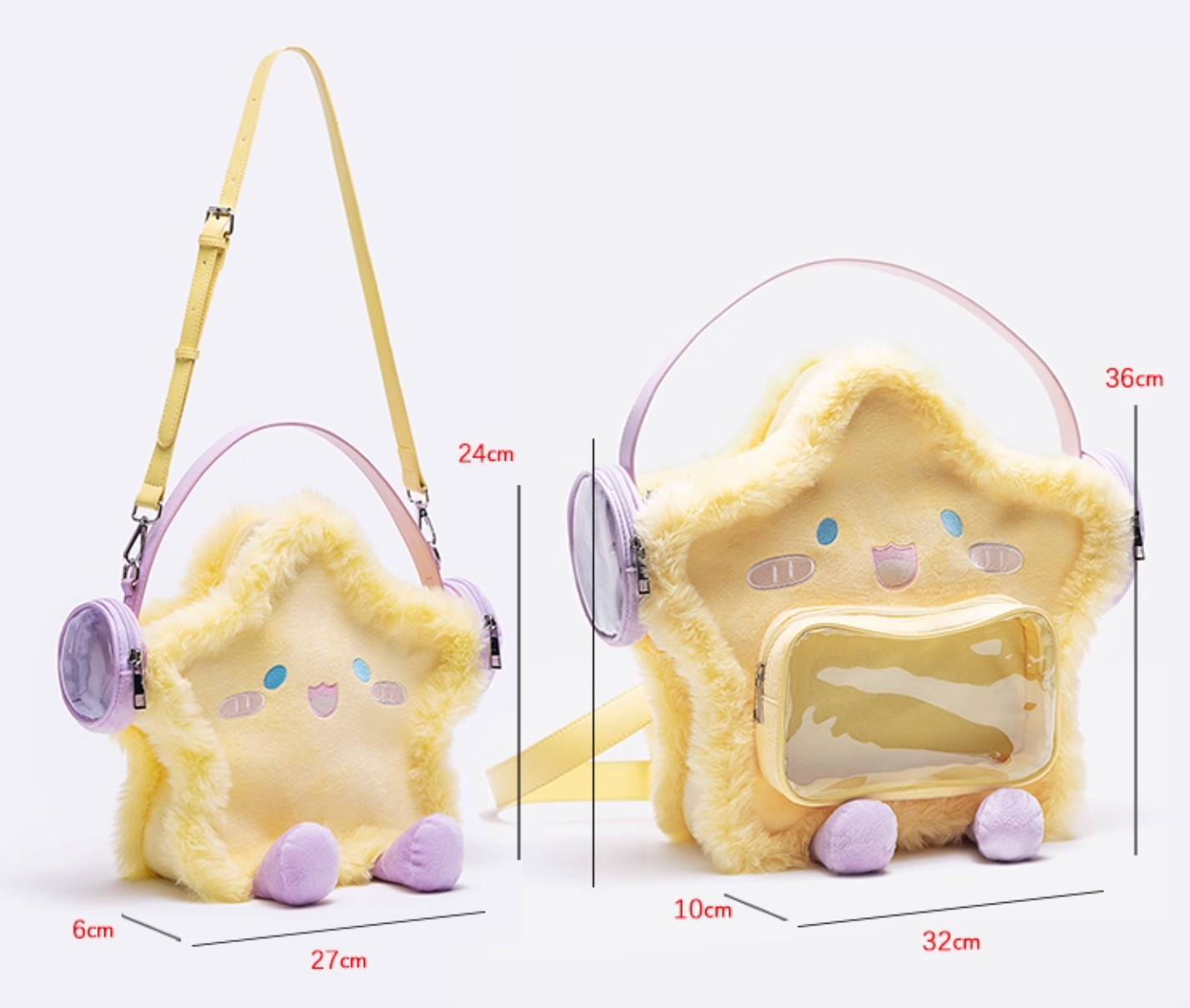 Cute Yellow Star Shaped Ita Backpack