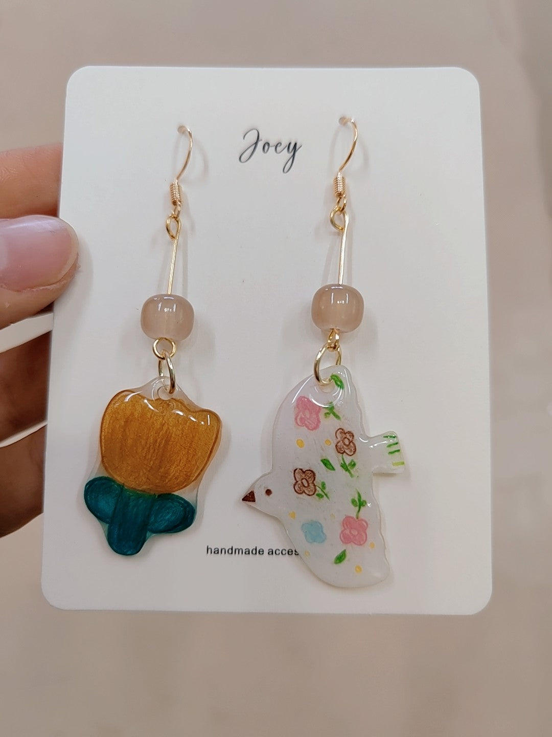 Cute Cartoon Handmade Shrink Plastic Earrings