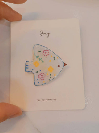 Cute Cartoon Shrink Plastic Brooch