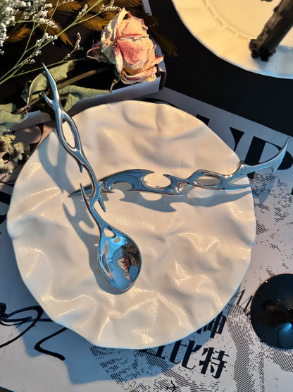 Cyber Rune Futuristic Design Cutlery