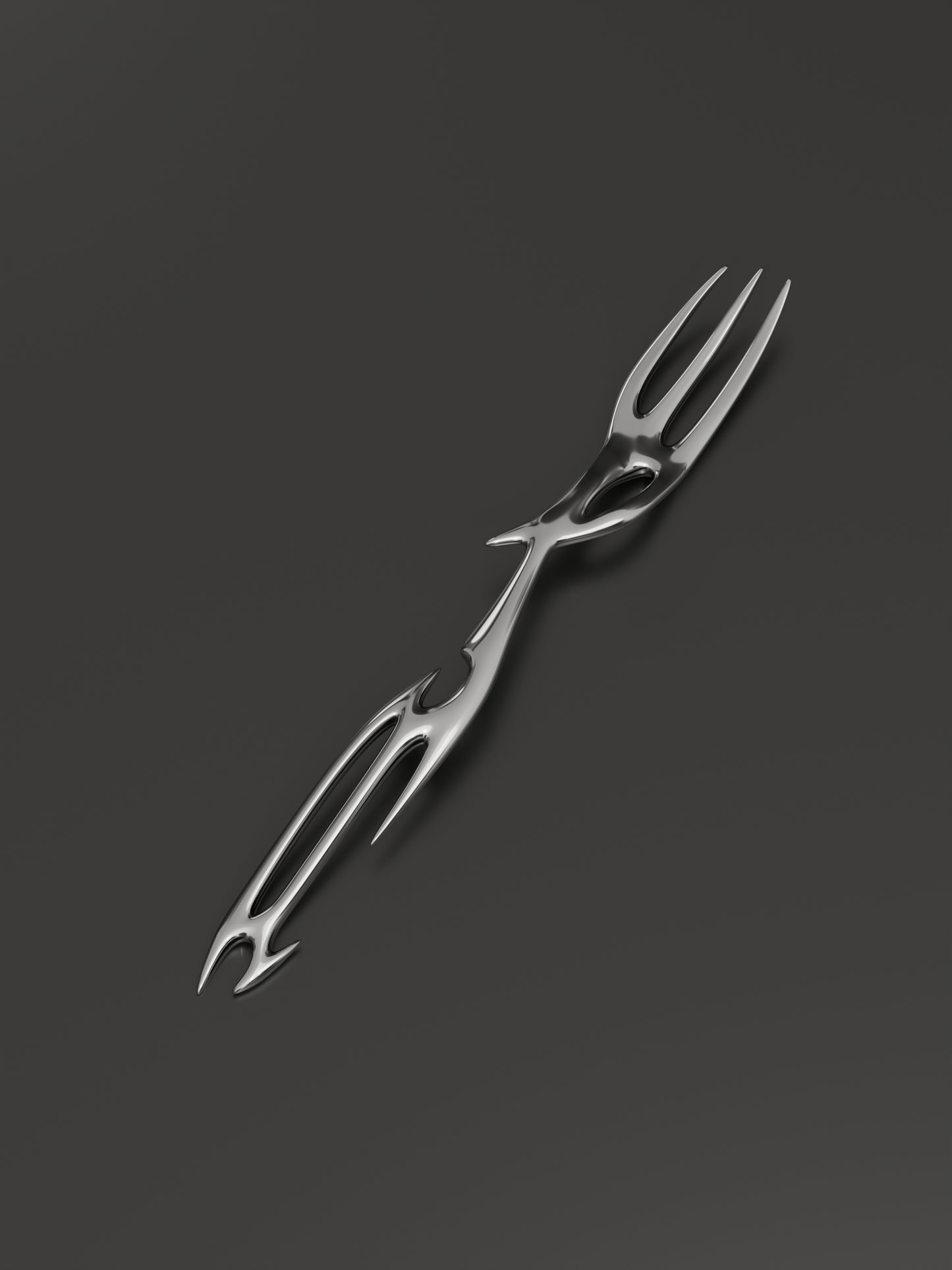 Cyber Rune Futuristic Design Cutlery
