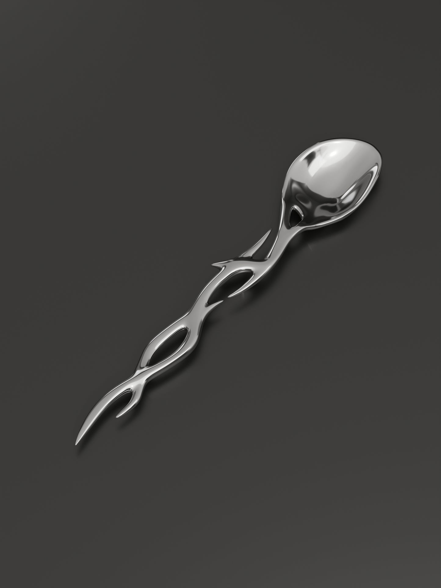 Cyber Rune Futuristic Design Cutlery
