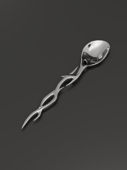 Cyber Rune Futuristic Design Cutlery