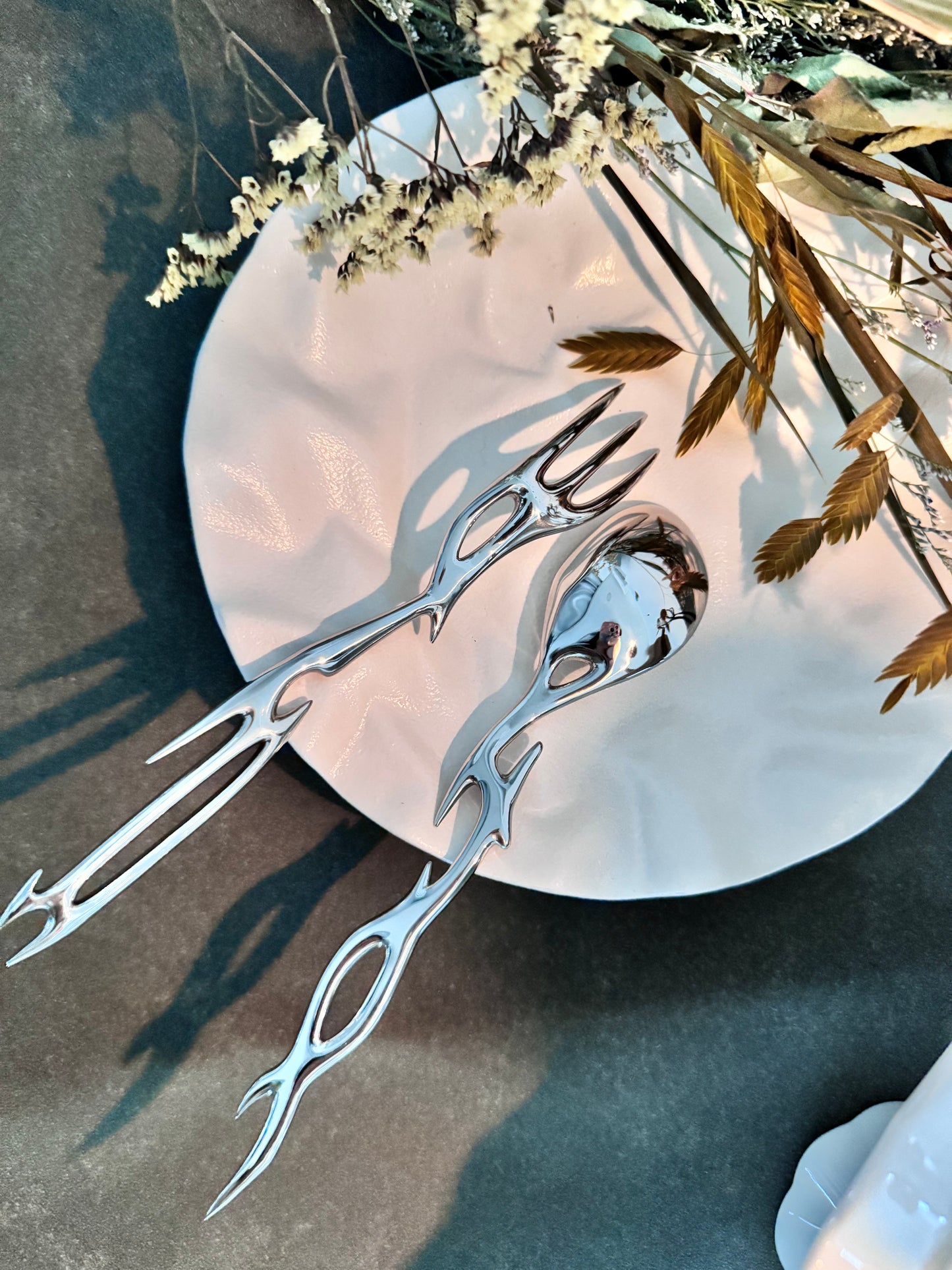 Cyber Rune Futuristic Design Cutlery